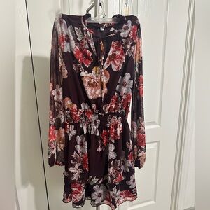 Dillard’s floral long sleeve dress